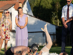 Blondine, Blasen, Paar, Schwanz, Pervers, Pornostars, Rasiert, Hochzeit