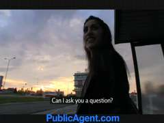 PublicAgent Inexperienced Asian assfuck lovemaking outside on the car