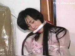 Geweldig, Aziatisch, Bruinharig, Seksspeelgoed, Kokhalzen, Japaans, Panty, Kousen