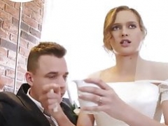 HUNT4K. Gorgeous legal teen bride gets fucked for cash in front of her groom