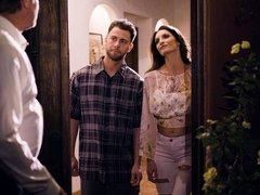 デカ尻, デカパイ, フェラチオ, バック, 手コキする, マッサージ, 淫乱熟女, 3p男男女