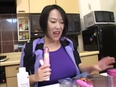 Asiatique, Nana, Sucer une bite, Dingue, Gode, Japonaise, Masturbation, Jouets