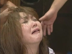 Hottest Japanese chick Sara Tsukigami in Amazing Gangbang JAV movie