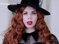 Witchy Redhead Woman in Solo Scene