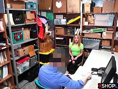Hinterzimmer, Blondine, Geschnappt, Hardcore, Büro, Polizei, Realität, Jungendliche (18+)