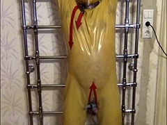 Bondage discipline sadomasochisme, Grote lul, Gebondenheid, Homo, Handbeurt, Latex, Masseren, Masturbatie
