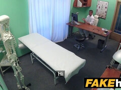 Czech Reality Check: Sexy Reporter gets to the point with a POV blowjob and hard fuck in Fake Hospital clinic