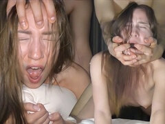 大学生, カップル, ヨーロピアン, グループ, 自家製, オーガズム, お仕置き, ヤリマンの