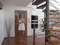 Old4k. beauty with nice teenager shapes gets in hands of mature paramour