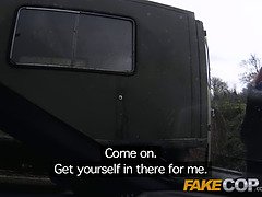 Grote lul, Pijpbeurt, Brits, Hd, Politie, Gezichtspunt, Roodharige vrouw, Tieten likken