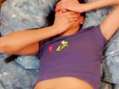 Amateur, Chambre à dormir, Grosse bite, Brunette brune, En levrette, Chatte, Rasée, Adolescente