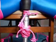 Amerikanisch, Schwarz, Fesselspiele, Nylon, Orgasmus, Sklave, Elasthan, Vibrator