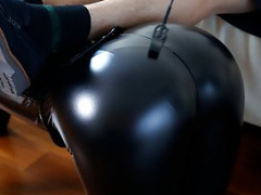 Sadomasochismus, Weibliche domination, Erniedrigung, Massage, Nylon, Strumpfhose, Gummi, Sklave