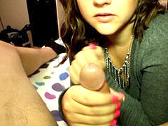 Hand-job, handjob tease, pantyhose