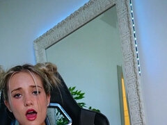 Blonde, Masturbation, Maigrichonne, Solo, Adolescente, Ados anal, Nénés, Jouets