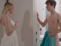 Américain, Nana, Grosse bite, Blonde, Sucer une bite, Chatte, Chevaucher, Adolescente