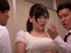 Anal, Grosse bite, Brunette brune, Collège université, Grosse, Japonaise, Professeur, Nénés