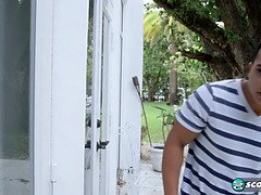デカパイ, ブロンド, フェラチオ, イく瞬間, 汚れた　, 手コキする, 天然, オマンコ