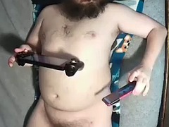 Uncle Likes to Play his Switch Laying on his back