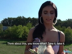 Public Agent Hot busty Romanian beauty fucked to orgasm for cash