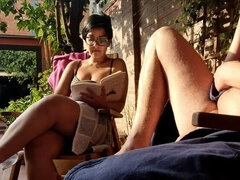 Amateur, Cornudo, Polla, Público, Estudiante, Adolescente, Voyeur, Esposa