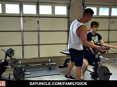 Blond, Pijpbeurt, Schattig, Homo, Sportzaal, Spier