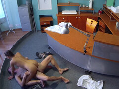 Amateur, Culo, Mamada, Médico, Lamidas, Oficina, Uniforme, Voyeur