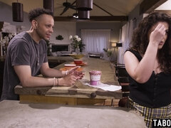 THICK hispanic masturbated and pounded a BIG BLACK PENIS