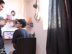 Cul, Brunette brune, Cousine, En levrette, Fille latino, Petite femme, Chatte, Seins flasques