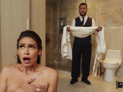 デカパイ, フェラチオ, 浮気者, イマラチオ, ラティーナ, 淫乱熟女, ストッキング, 結婚式