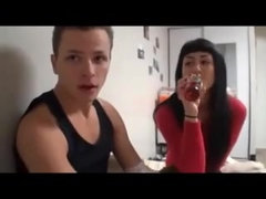 Amateur, Morena, Residencia universitaria, Casero, Estudiante, Adolescente, Trio, Camara web