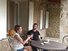 デカパイ, フェラチオ, エロ熟女, ヨーロピアン, フランス人, お婆さん, 手コキする, 熟年