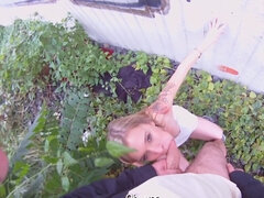 Europees, Buiten, Kut duiken, Rijden, Zuigen, Tatoeage