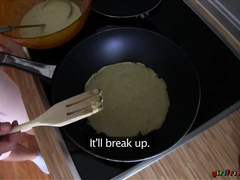 Paar, Fingern, Nahrung, Freundin, Küche, Lesbisch, Lecken, Muschi