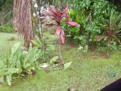 Amateur, Voiture, Branlette thaïlandaise, Orgasme, De plein air, Petite femme, Chatte, Voyeur