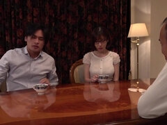 Asiático, Chica, Mamada, Corrida, Pajear, Marido, Japonés, Tetas