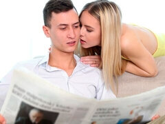 Grosse bite, Blonde, Sucer une bite, En levrette, Léchez, Seins naturels, Serré, Nénés