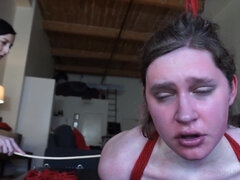 Sadomasochismus, Fesselspiele, Süss, Lesbisch, Herrin, Hintern versohlen