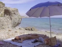 Amateur, Plage, Blonde, De plein air, Russe, Softcore, Solo