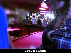Petite Cowgirl Teen Best Friend Gives Big Cock to Her BFFs & Friends at Club Orgy