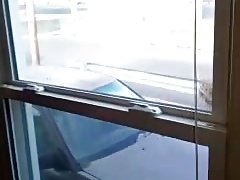 Jacking off at window car drives by 2