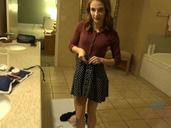 Cul, Culottes ou slips, Pov, Chatte, Maigrichonne, Jupe, Fumer, Nénés