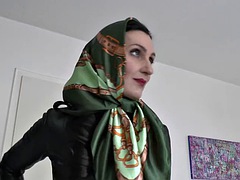 Leie, Schwarz, Braunhaarige, Schwarz, Leder, Lingerie, Reif, Solo