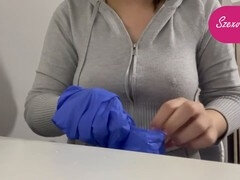 Mamada, Guantes, Pajear, Hd, Enorme, Látex, Tetas, Juguetes