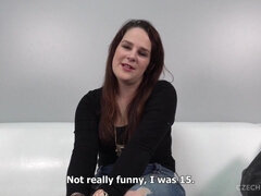 Czech Black-Haired Michaela Gets Nailed During Audition