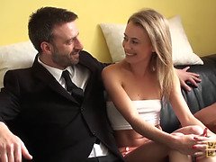 Blonde, Tir de sperme, Fétiche, Hd, Humiliation, Rugueux, Adolescente, Nénés