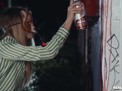 フェラチオ, ラティーナ, マスク, 馬乗り, フェラする