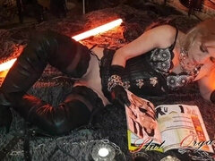 Blond, Laarzen, Duits, Handschoenen, Hd, Slet, Roken, Slet