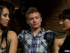 Bondage domination sadisme masochisme, Bondage, Face assise, Doigter, Punition, Chatte, Rugueux, Esclave