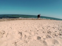 Strand, Blasen, Geschnappt, Schwanz, Französisch, Hd, Im freien, Schlucken